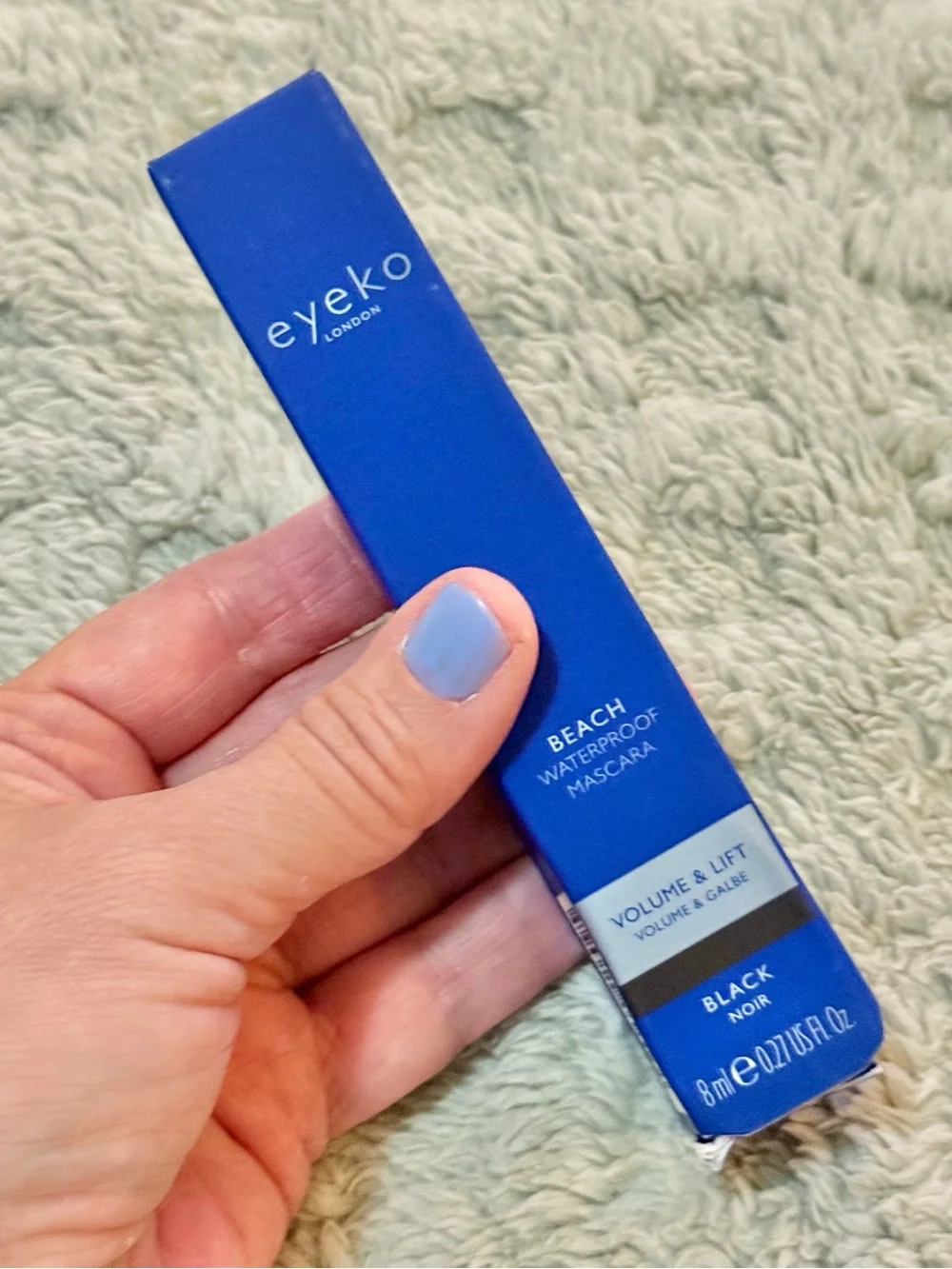 Eyeko Beach Waterproof Mascara in Blue and Silver